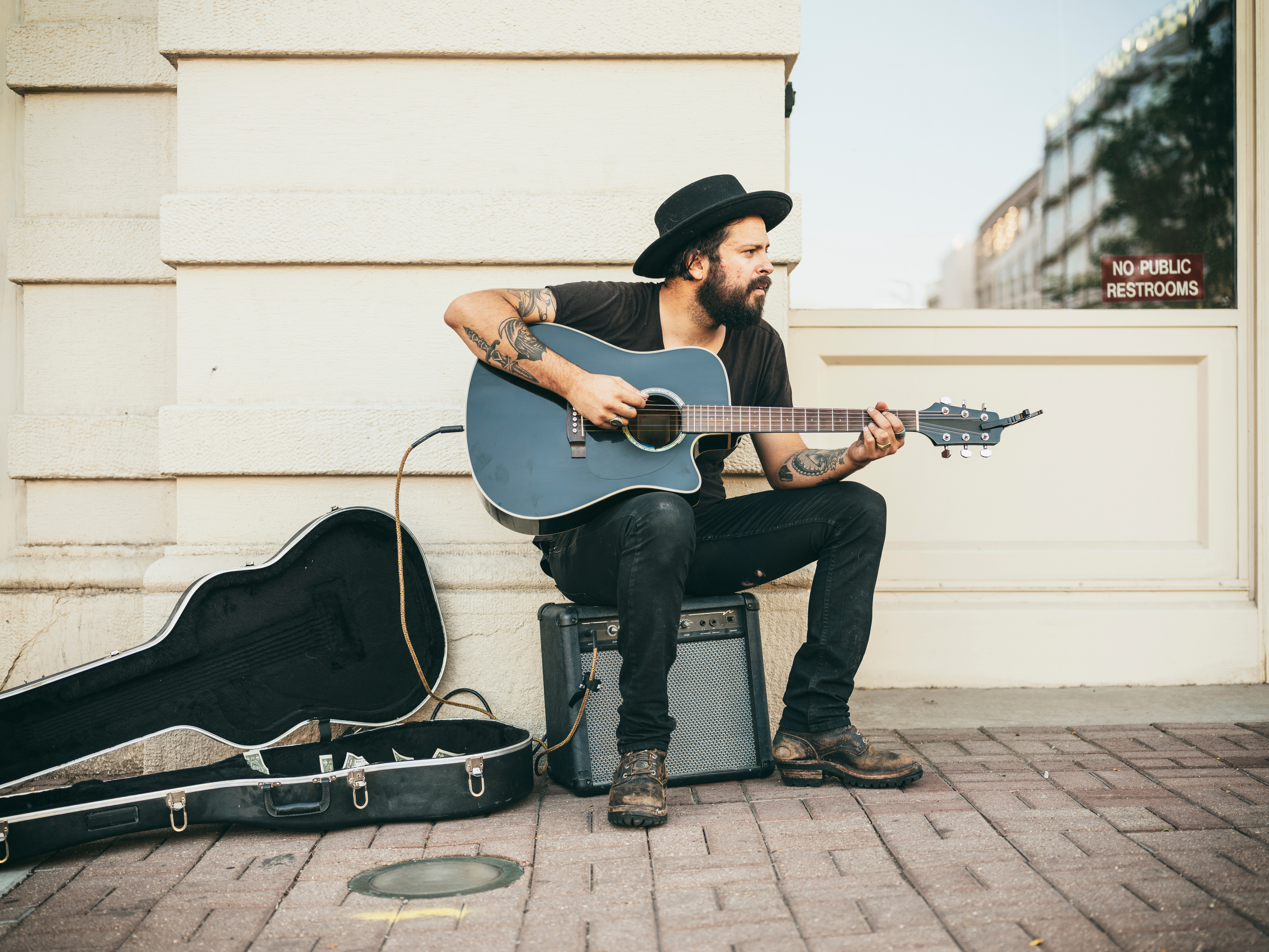 Busking Street Musician